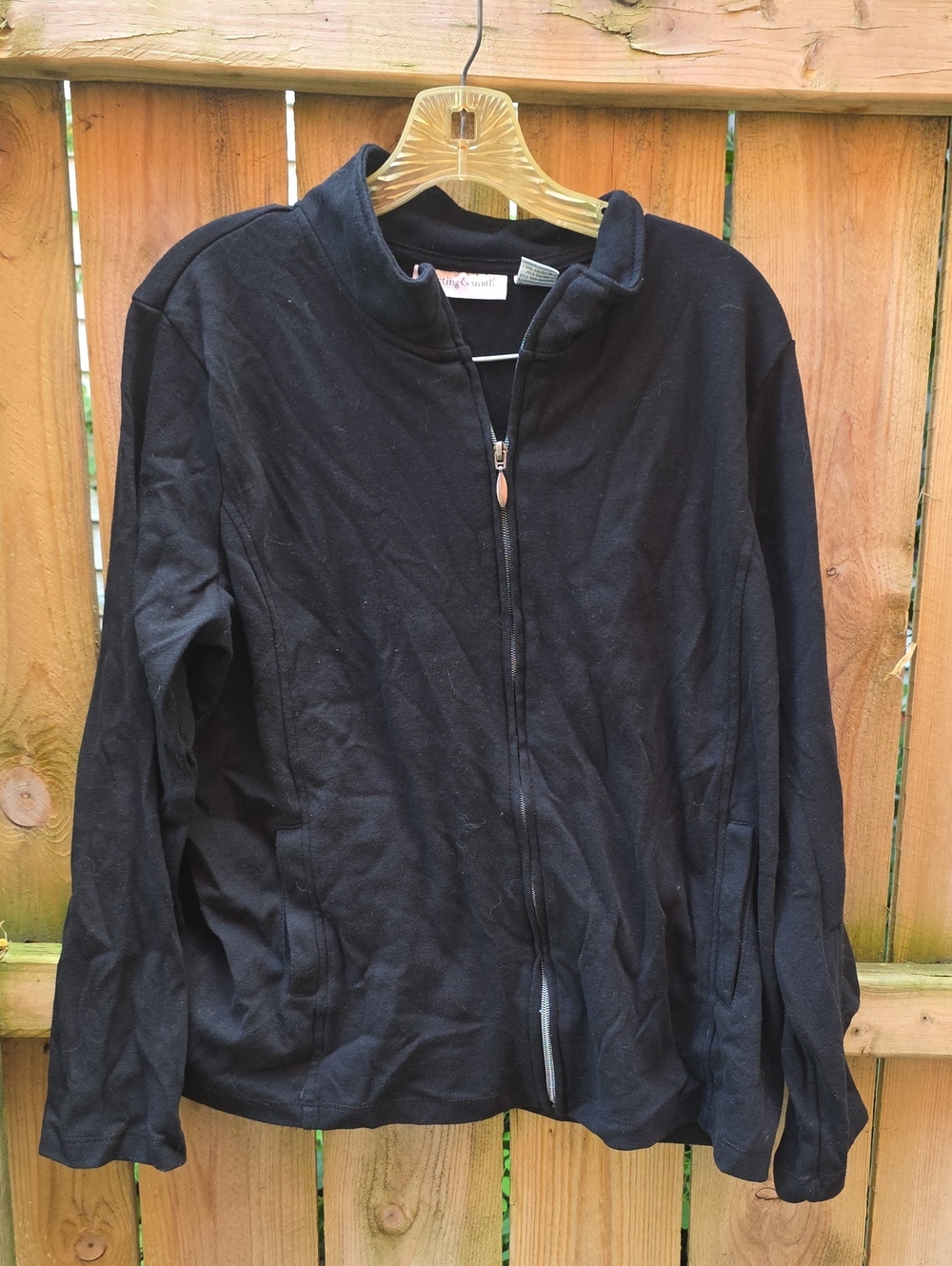 Black Full-Zip Sweatshirt